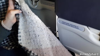 Publicly showed tits on the plane